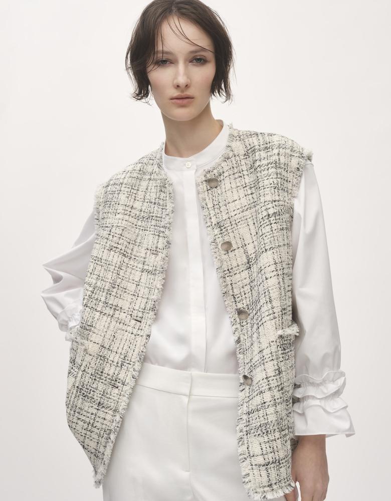 現行品 25AW 新品タグ付 セオリーリュクス ピンタック ブラウス アイボリー Lookbook Spring 2025 | Theory luxe（セオリーリュクス）公式通販サイト